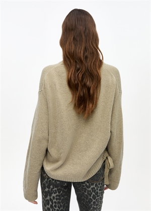 Future wool mix oversized o-neck Dusty Olive K2431Ganni 
